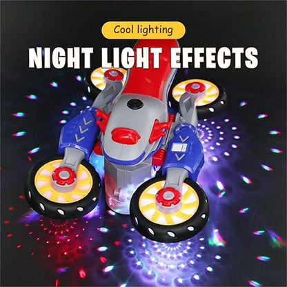 STUNT MOTORBIKE 360° ROTATING WITH MUSICAL LIGHTNING TOY FOR KIDS