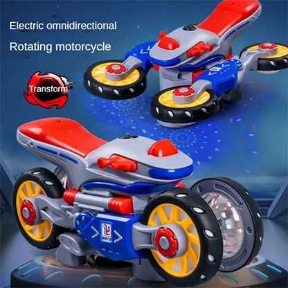 STUNT MOTORBIKE 360° ROTATING WITH MUSICAL LIGHTNING TOY FOR KIDS