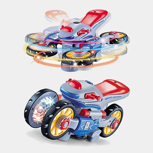 STUNT MOTORBIKE 360° ROTATING WITH MUSICAL LIGHTNING TOY FOR KIDS