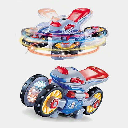 STUNT MOTORBIKE 360° ROTATING WITH MUSICAL LIGHTNING TOY FOR KIDS