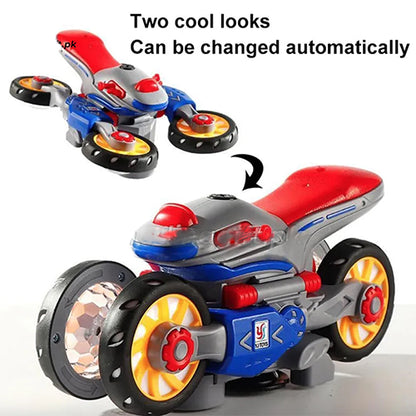 STUNT MOTORBIKE 360° ROTATING WITH MUSICAL LIGHTNING TOY FOR KIDS