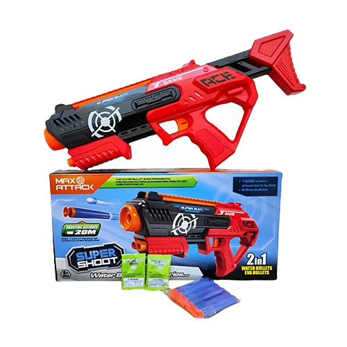 SUPER SHOOT 2 IN 1 WATER BULLETS GUN TOY FOR KIDS