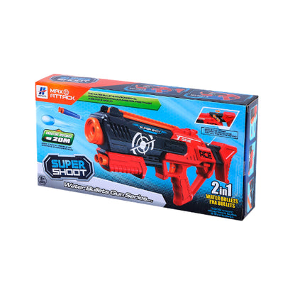SUPER SHOOT 2 IN 1 WATER BULLETS GUN TOY FOR KIDS