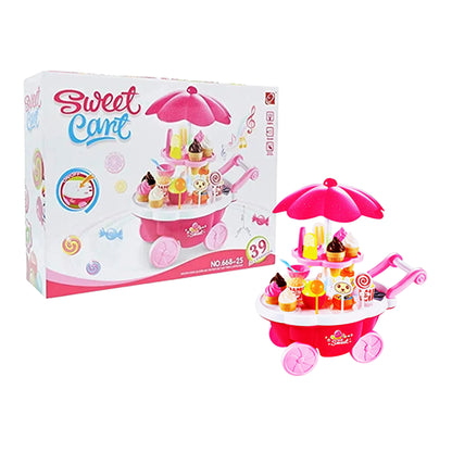 SWEET CART ICE-CREAM PLAYSET FOR KIDS - 39PCS