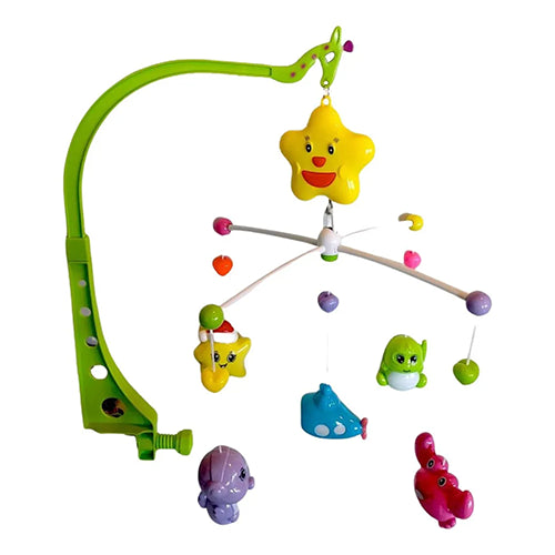 Rotating Musical Baby Mobile – Hanging Crib & Baby Rattle Toy for Newborns
