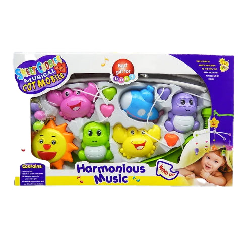 Rotating Musical Baby Mobile – Hanging Crib & Baby Rattle Toy for Newborns