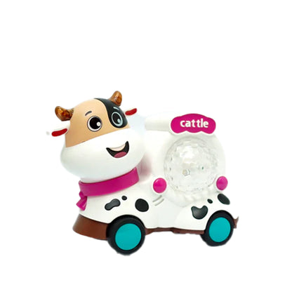 TWO SIDED ANIMAL MUSICAL DANCING TOY WITH 360° MOVEMENT & DISCO LIGHT