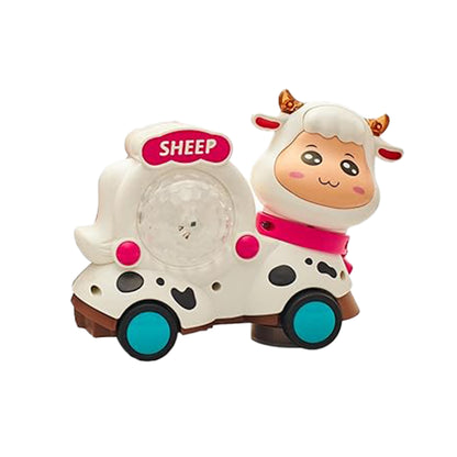 TWO SIDED ANIMAL MUSICAL DANCING TOY WITH 360° MOVEMENT & DISCO LIGHT