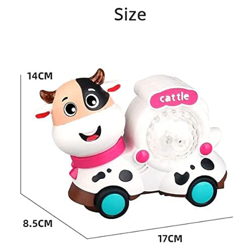 TWO SIDED ANIMAL MUSICAL DANCING TOY WITH 360° MOVEMENT & DISCO LIGHT