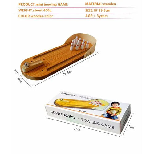 WOODEN BOWLING GAME FOR KIDS