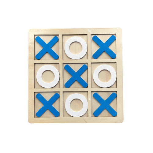 WOODEN TIC-TAC-TOE BOARD GAME